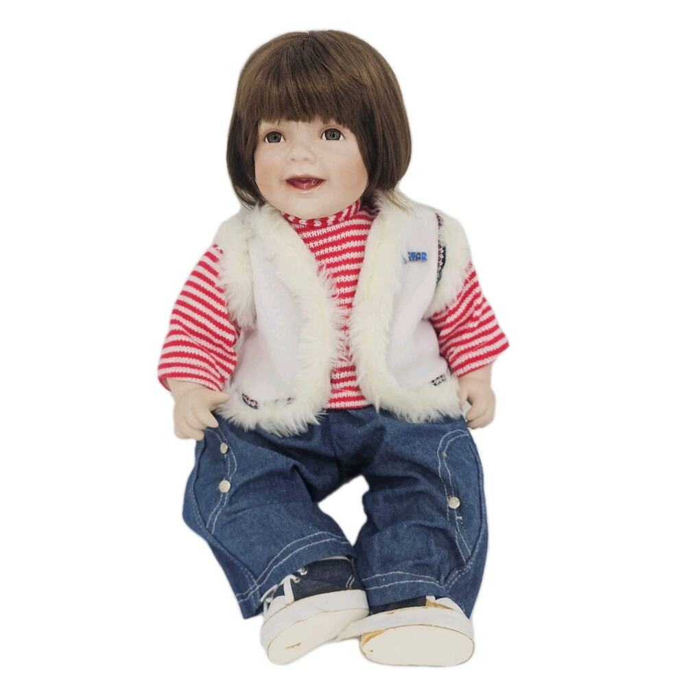 Goldenvale Collection lifelike Beautiful Porcelain Doll 19” #1 out of 3000